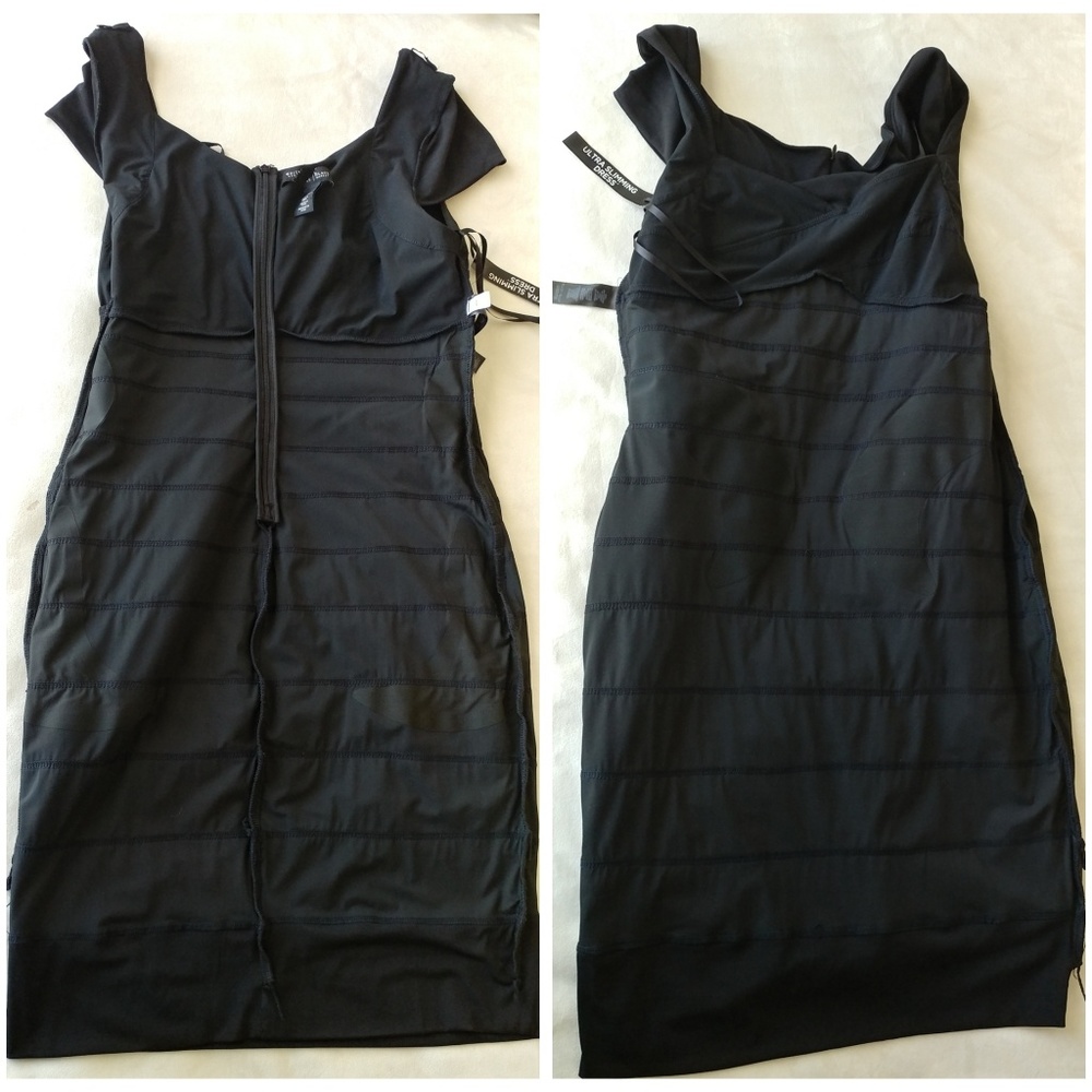 WHBM Ultra Slimming Dress LBD Black Size 12 - Picture 4 of 7
